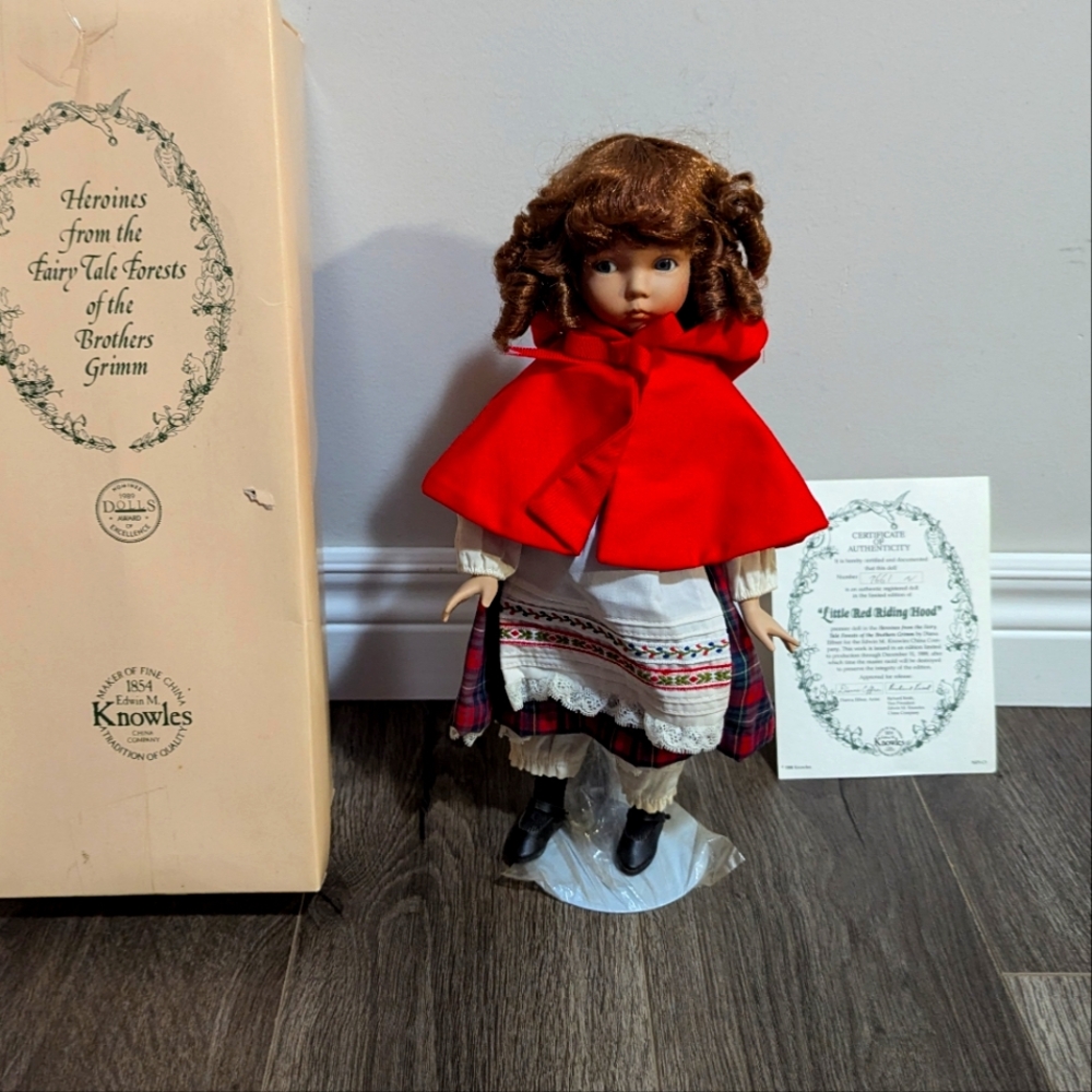 - Little Red Riding Hood Doll. Edwin M Knowles.  Heroines Fairy Tale Fores…